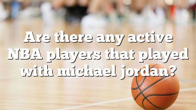 Are there any active NBA players that played with michael jordan?