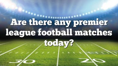 Are there any premier league football matches today?