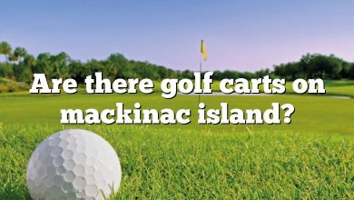 Are there golf carts on mackinac island?