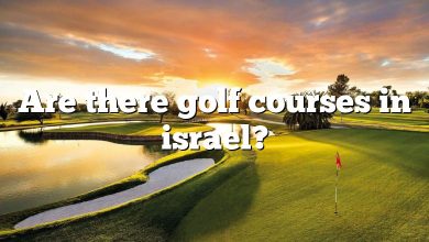 Are there golf courses in israel?