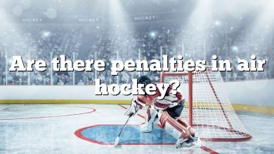 Are there penalties in air hockey?