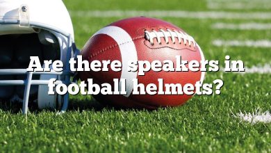 Are there speakers in football helmets?