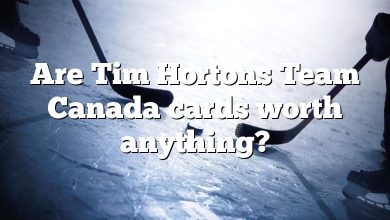 Are Tim Hortons Team Canada cards worth anything?