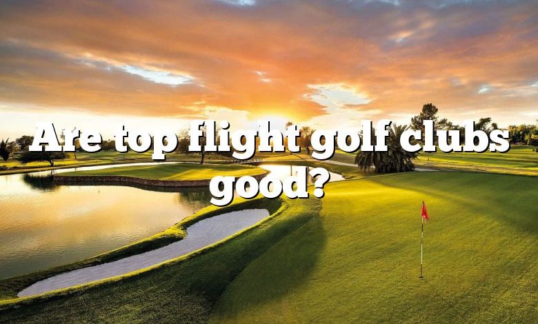 Are top flight golf clubs good?