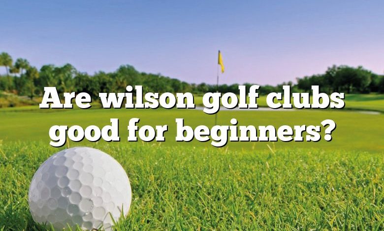 Are wilson golf clubs good for beginners?