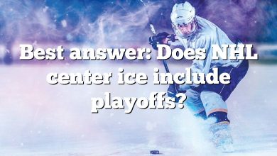 Best answer: Does NHL center ice include playoffs?