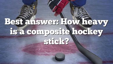 Best answer: How heavy is a composite hockey stick?