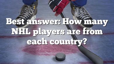 Best answer: How many NHL players are from each country?