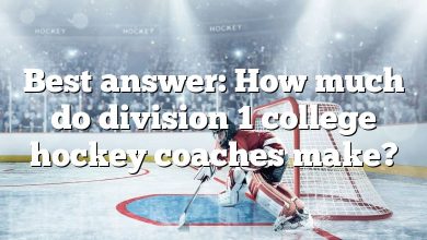 Best answer: How much do division 1 college hockey coaches make?