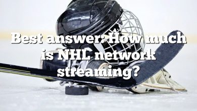 Best answer: How much is NHL network streaming?