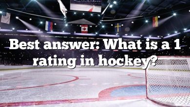 Best answer: What is a 1 rating in hockey?