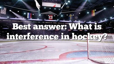 Best answer: What is interference in hockey?