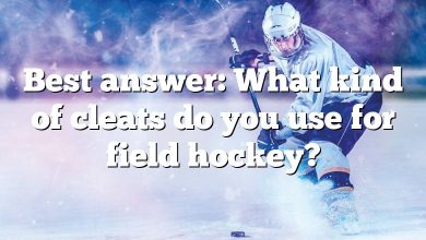 Best answer: What kind of cleats do you use for field hockey?