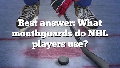 Best answer: What mouthguards do NHL players use?