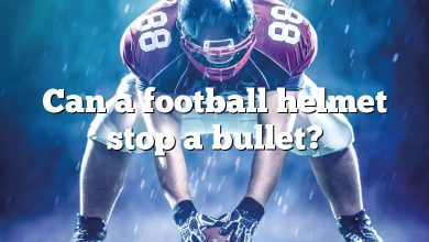 Can a football helmet stop a bullet?