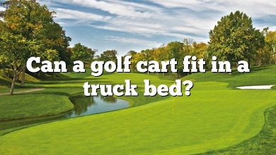 Can a golf cart fit in a truck bed?