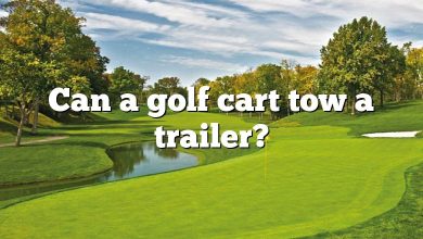 Can a golf cart tow a trailer?