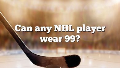 Can any NHL player wear 99?