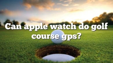 Can apple watch do golf course gps?