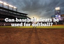 Can baseball cleats be used for softball?