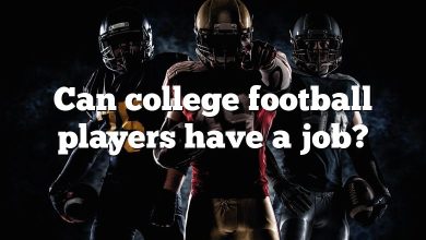 Can college football players have a job?