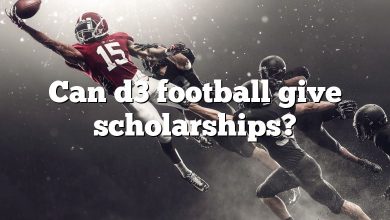 Can d3 football give scholarships?