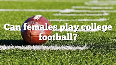 Can females play college football?