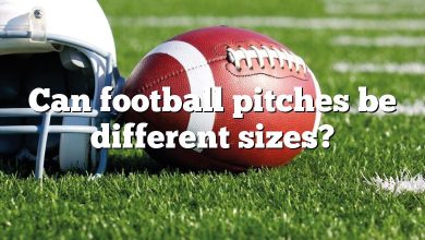 Can football pitches be different sizes?