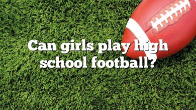 Can girls play high school football?