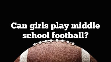 Can girls play middle school football?