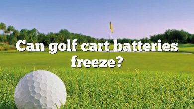 Can golf cart batteries freeze?