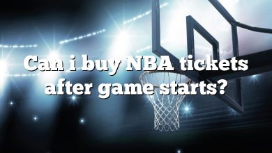 Can i buy NBA tickets after game starts?