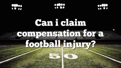 Can i claim compensation for a football injury?