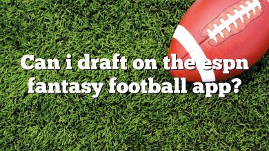 Can i draft on the espn fantasy football app?