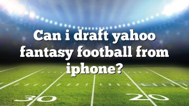 Can i draft yahoo fantasy football from iphone?