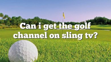 Can i get the golf channel on sling tv?