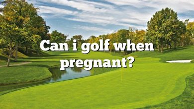 Can i golf when pregnant?