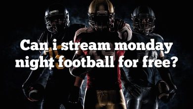 Can i stream monday night football for free?