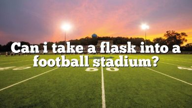 Can i take a flask into a football stadium?