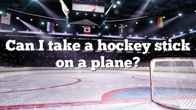 Can I take a hockey stick on a plane?