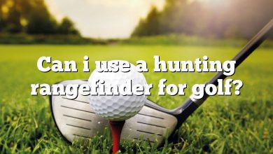 Can i use a hunting rangefinder for golf?