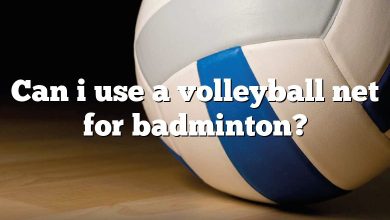 Can i use a volleyball net for badminton?