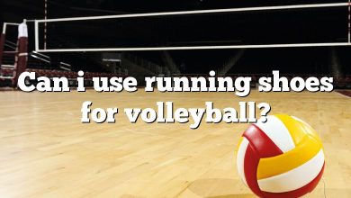 Can i use running shoes for volleyball?