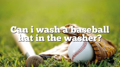 Can i wash a baseball hat in the washer?