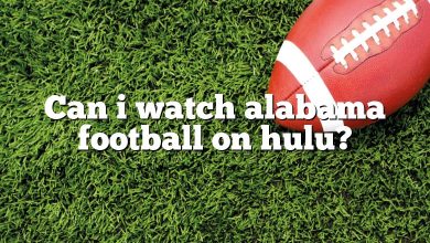 Can i watch alabama football on hulu?