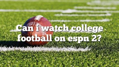 Can i watch college football on espn 2?