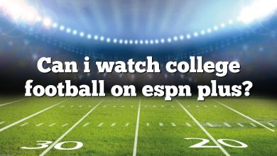 Can i watch college football on espn plus?
