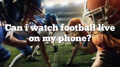 Can i watch football live on my phone?