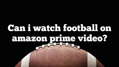 Can i watch football on amazon prime video?