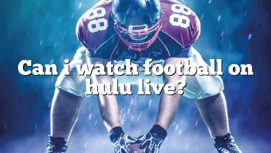 Can i watch football on hulu live?